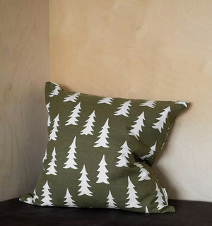 Fine Little Day - Kissen Gran Olive White (ca. 48x48cm)