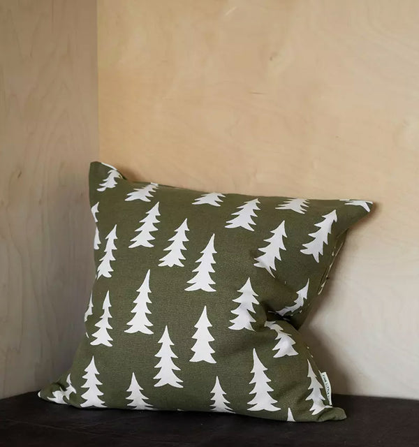 Fine Little Day - Kissen Gran Olive White (ca. 48x48cm)