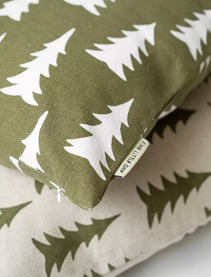 Fine Little Day - Kissen Gran Olive White (ca. 48x48cm)