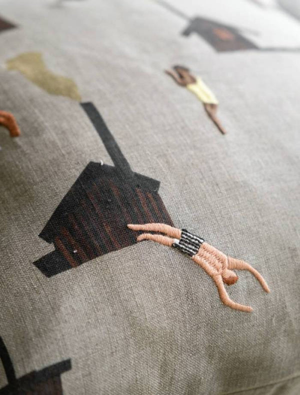 Fine Little Day - Leinenkissen Sauna (ca. 45 x 45cm)