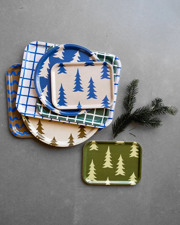 Fine Little Day - Gran Tablett Nature Blue Klein