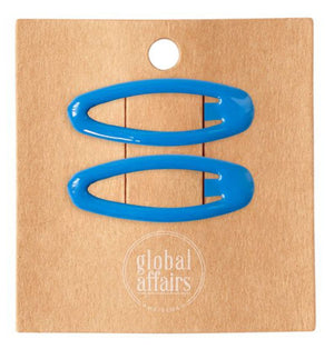 2er Set Haarspangen Blau