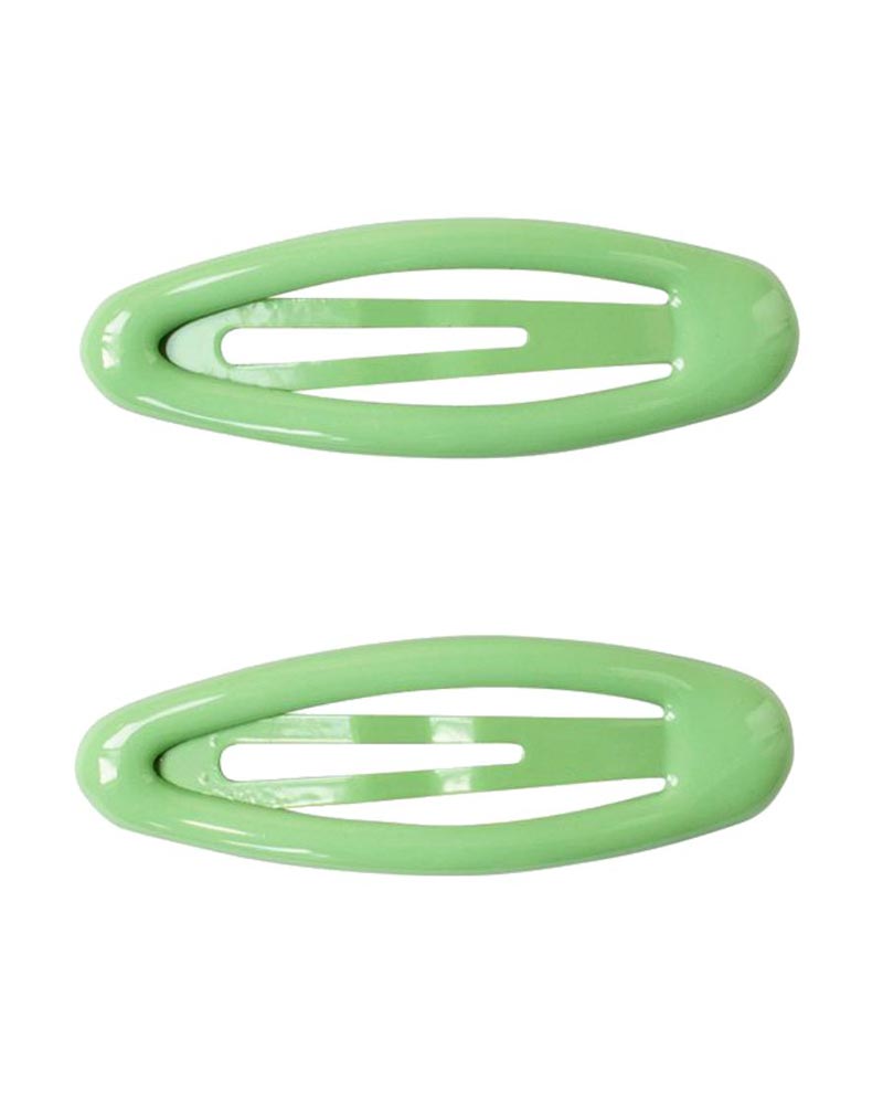 2er Set Haarspangen Lindgrün