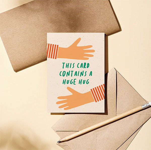 This Card Contains A Huge Hug Klappkarte
