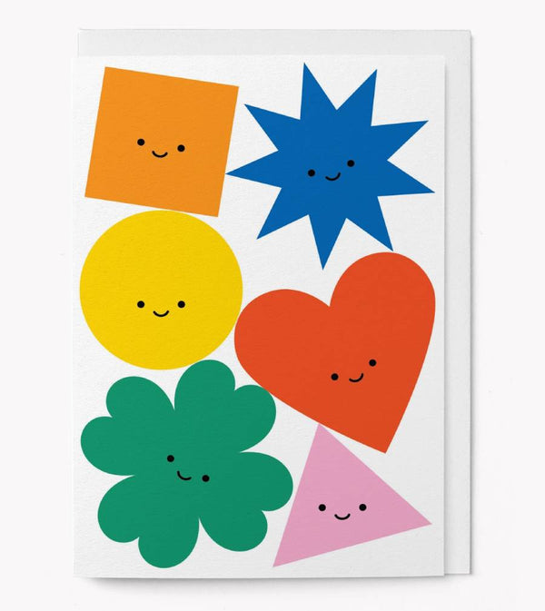 Happy Shapes Klappkarte