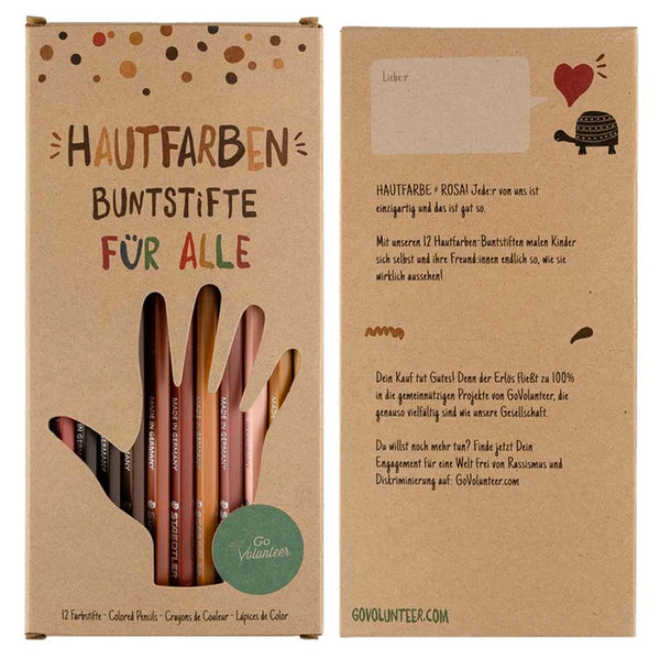 Hautfarben-Buntstifte FÜR ALLE (12er Set)