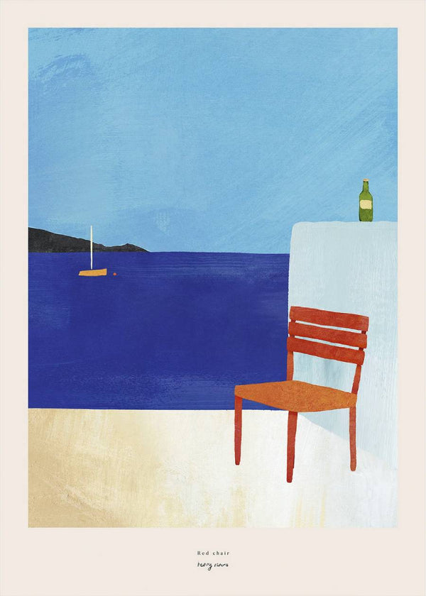 A Red Chair Print (30x40cm)