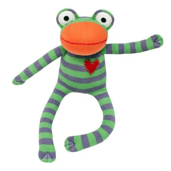 Kuscheltier Sockenfrosch Grün