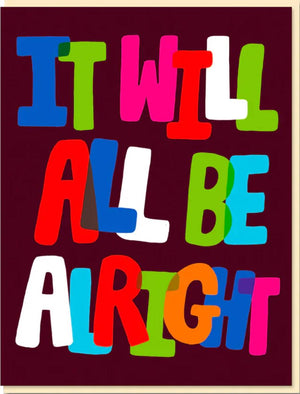 Jordan Sondler It Will All Be Alright Klappkarte
