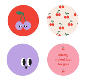 Aufkleber Happy Cherries Mixed (10 Stk.)