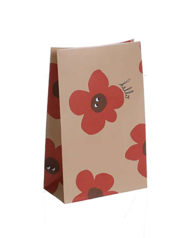Geschenktüte Hello Flowers mit Boden (5er-Pack)