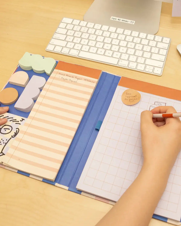 Inkerie Notizblock mit Haftnotizset und Stift