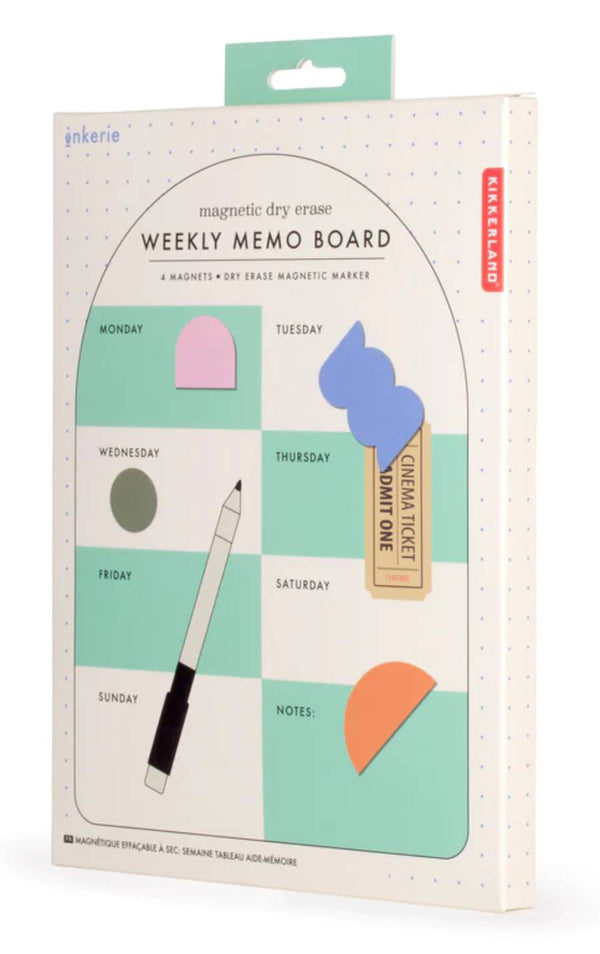 Magnetic Dry Erase Weekly Memo Board