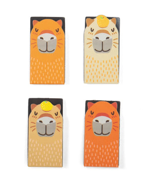 Magnetische Lesezeichen Capybara (4er-Set)
