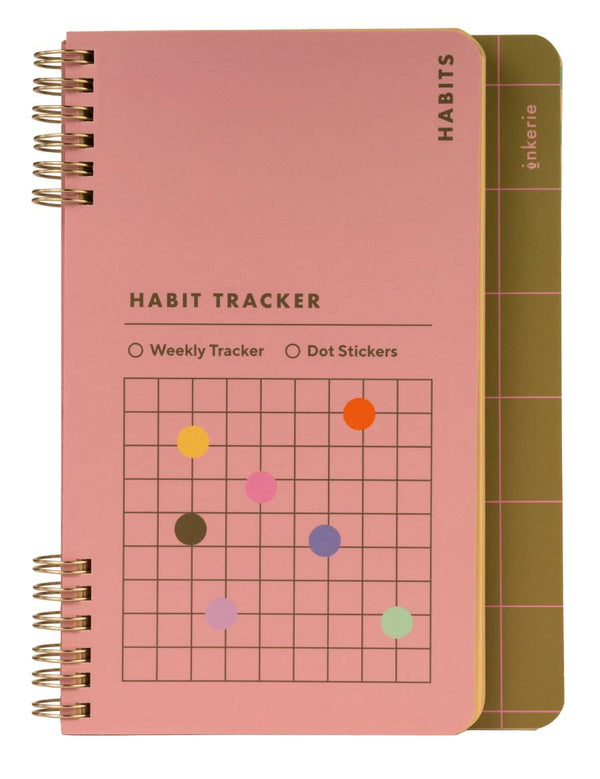 Habit & Goals Tracker Notebook mit Stickern