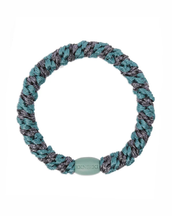 Kknekki Haargummi Mix Teal Steel Grey Glitter