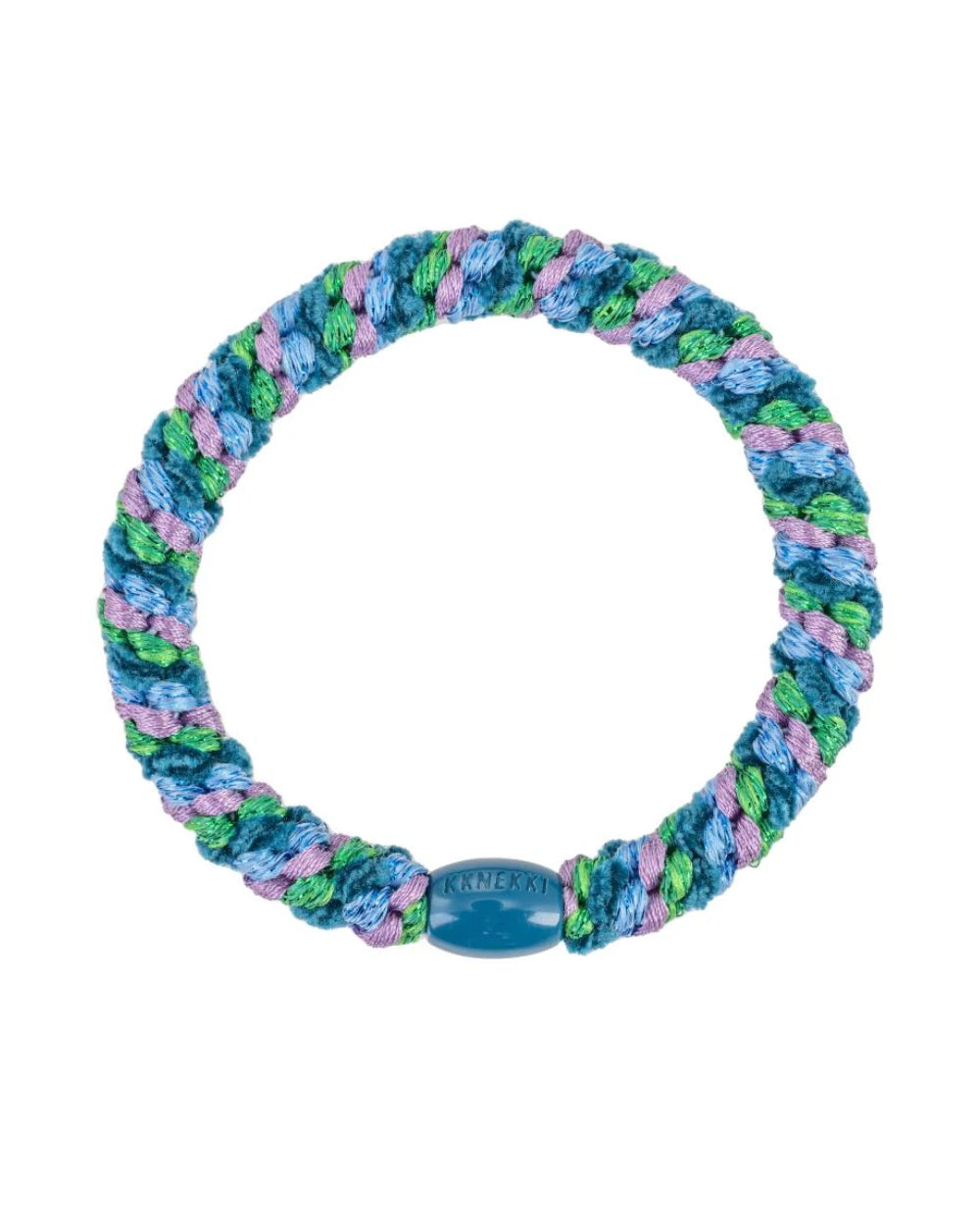 Kknekki Haargummi Mix Green Petrol Velvet Glitter