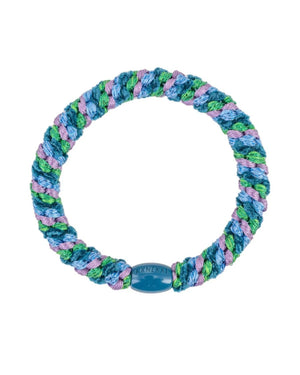 Kknekki Haargummi Mix Green Petrol Velvet Glitter