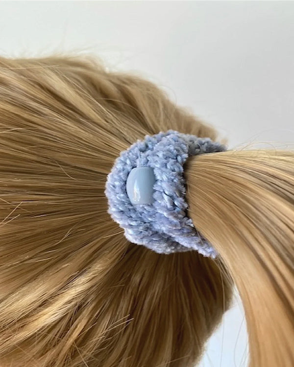 Kknekki Haargummi Velvet Light Blue