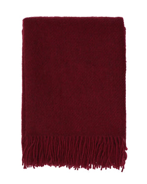 Klippan Gotland Wolldecke Burgundy