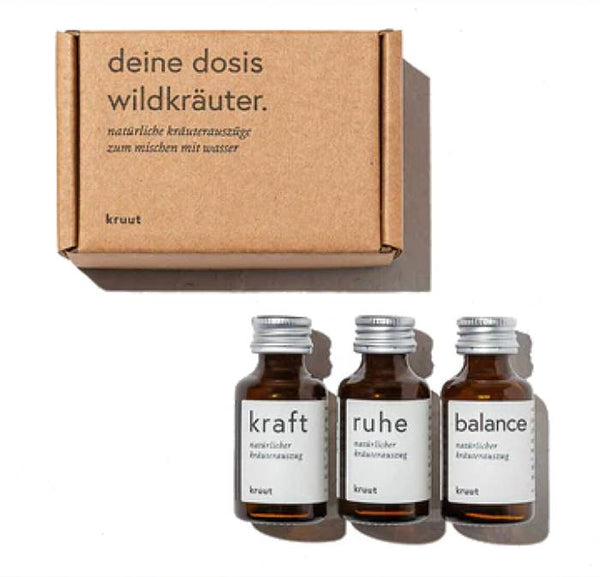 Kraft, Ruhe, Balance - 3er Set Wildkräuter
