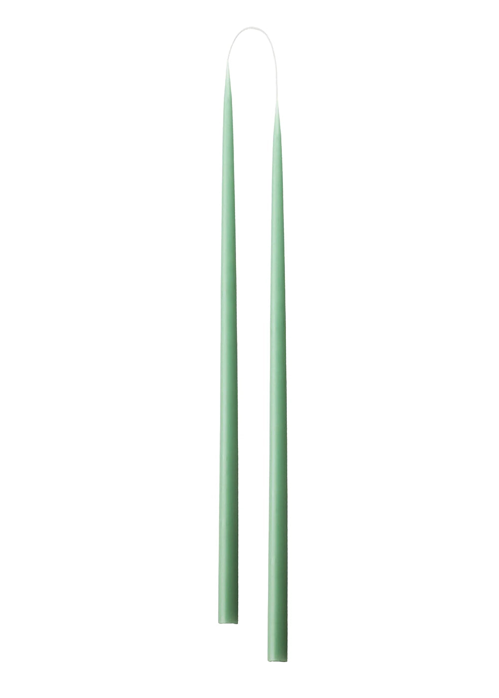 Slim Colored Candle Dark Reseda Green (2er-Set)