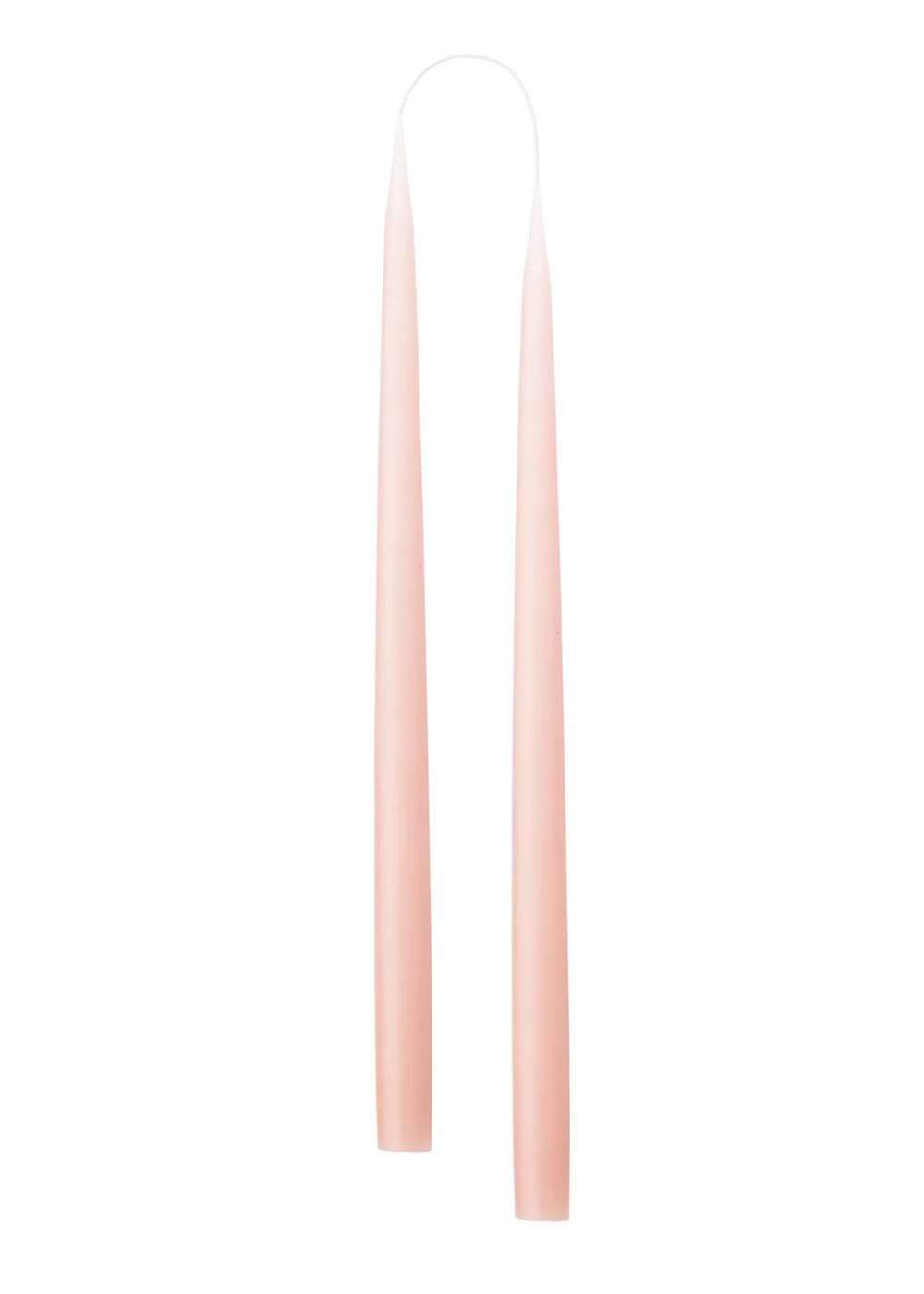 Hand Dipped Candle Old Rose H35cm (2er Set)