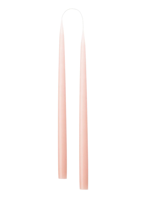 Hand Dipped Candle Old Rose H35cm (2er Set)