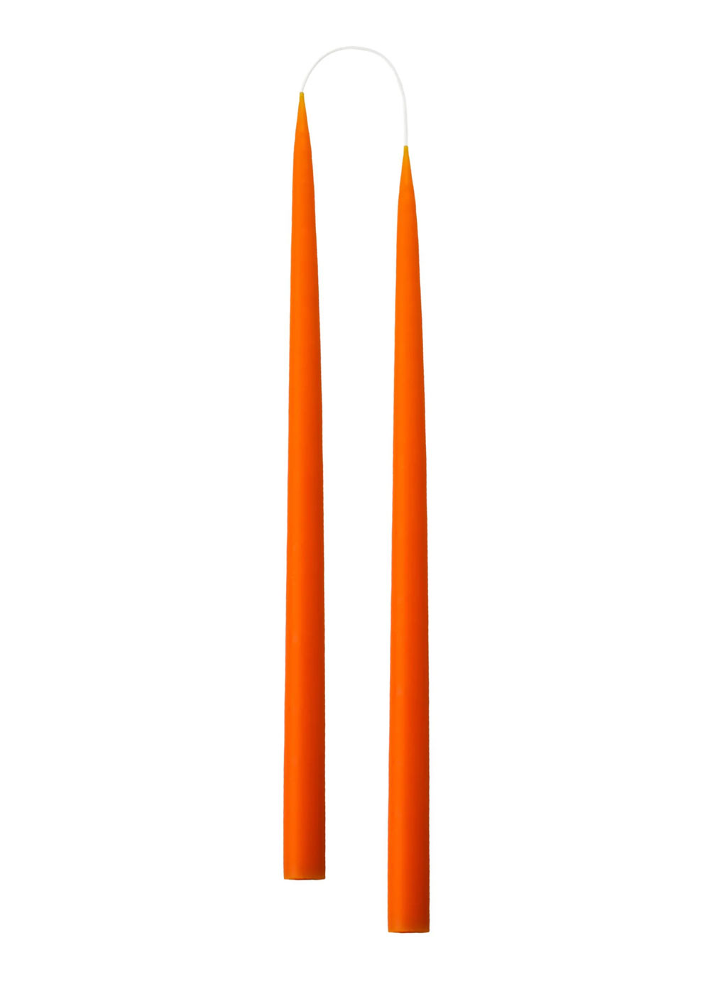 Hand Dipped Candle Orange H35cm (2er Set)