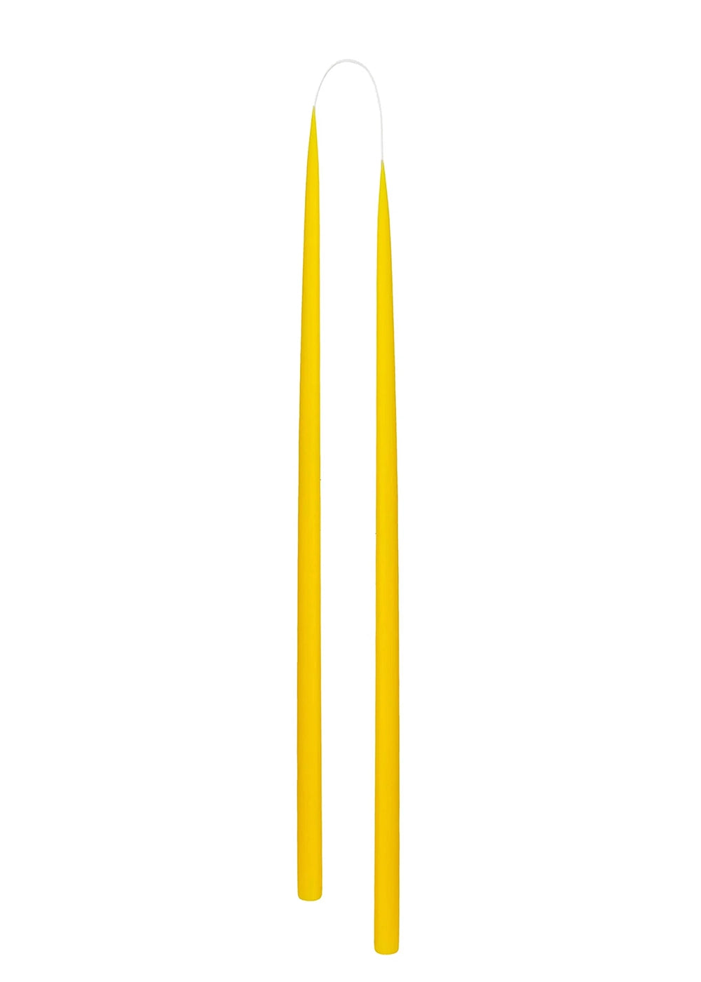 Slim Colored Candle Lemon Yellow (2er-Set)