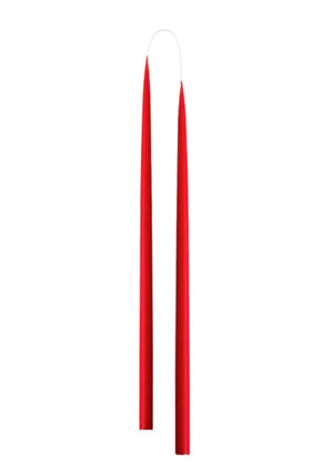 Slim Colored Candle X-mas Red (2er-Set)