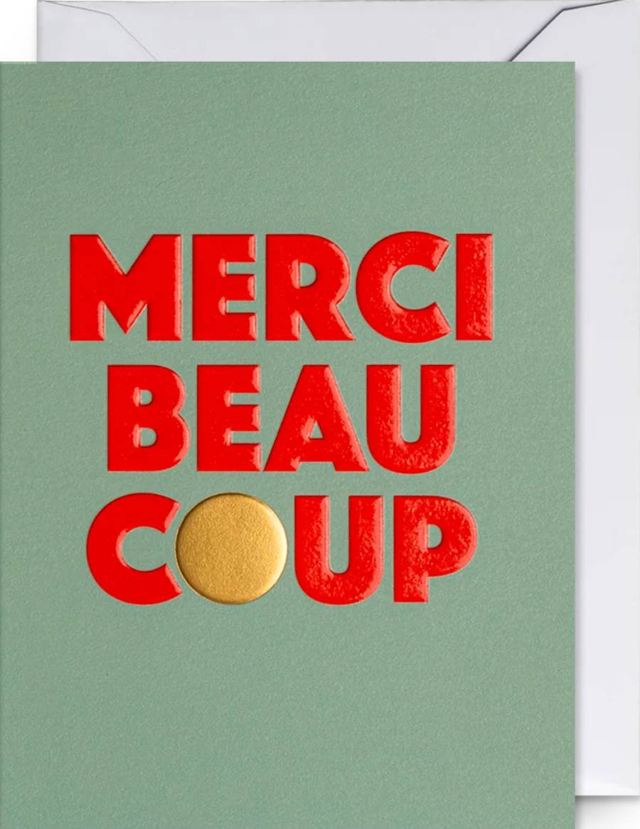 Cozy Merci Beau Coup Klappkarte