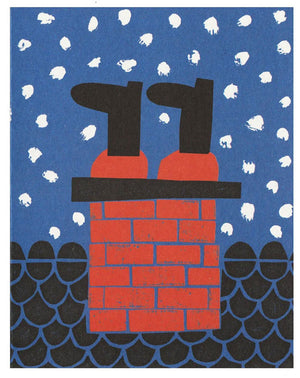 Stuck Santa Klappkarte