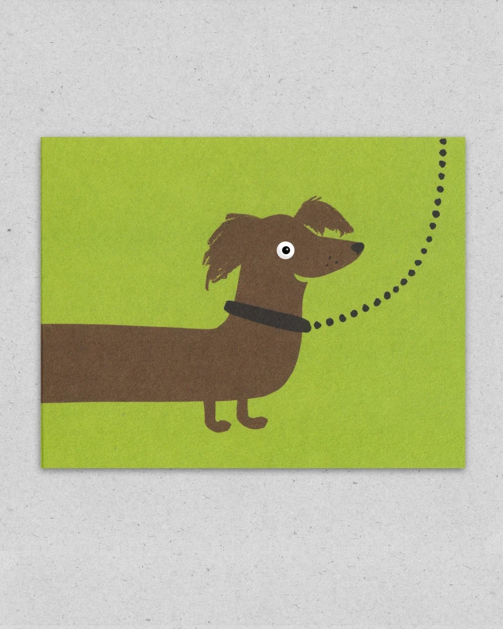 Sausage Dog Klappkarte