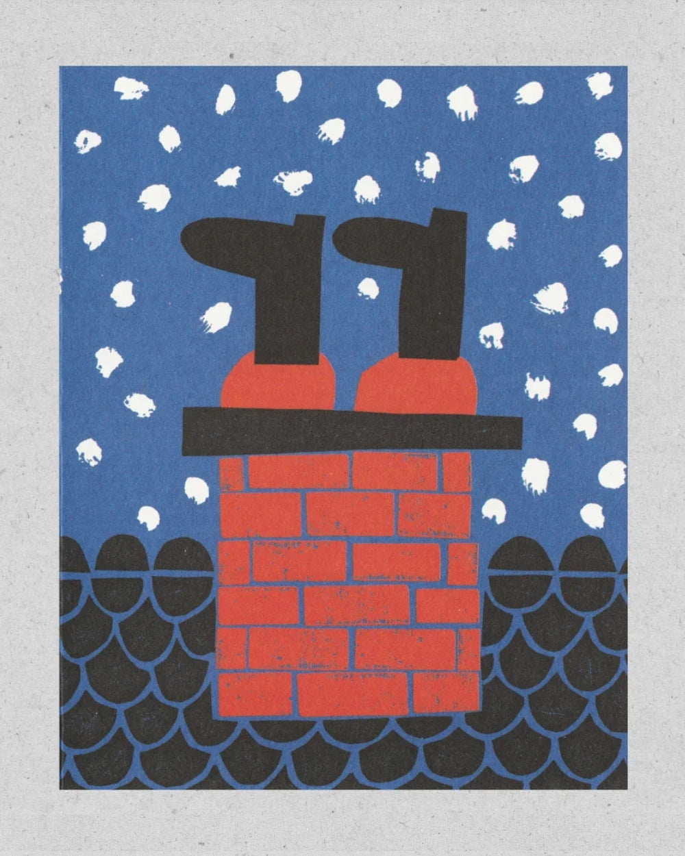 Stuck Santa Klappkarte