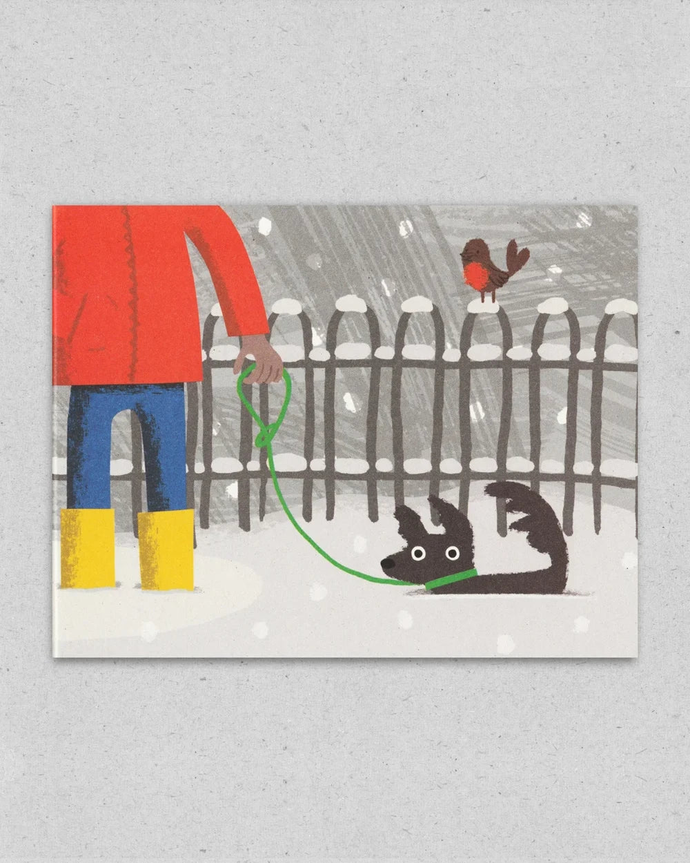 Winter Walkies Klappkarte