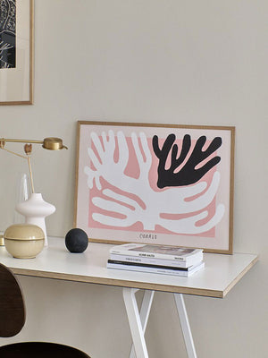 Black and White Coral Poster (50x70cm)