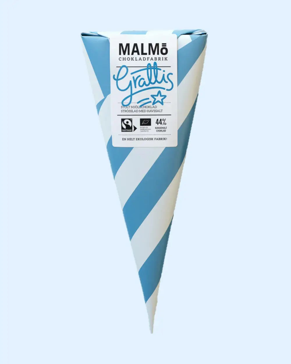 Malmö Organic Cone Milchschokolade (44% Kakao) GRATTIS mit Meersalz