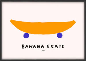 Banana Skate Print (30x40cm)