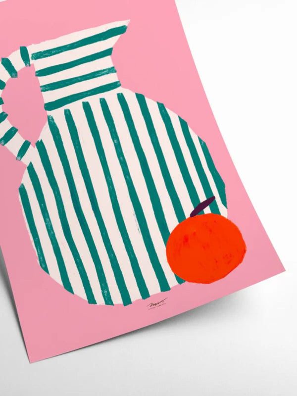 Striped Vase Poster (70x100cm)