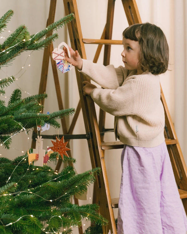Hölzerner Weihnachtsbaum-Anhänger Hund
