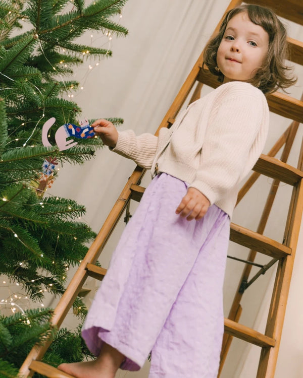 Hölzerner Weihnachtsbaum-Anhänger Stern