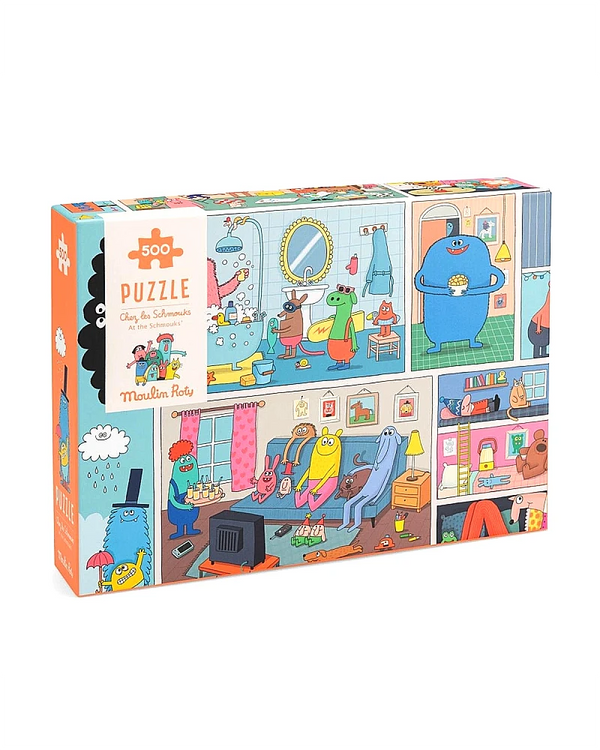 Moulin Roty - Bei den Schmouks Puzzle (500 Teile)