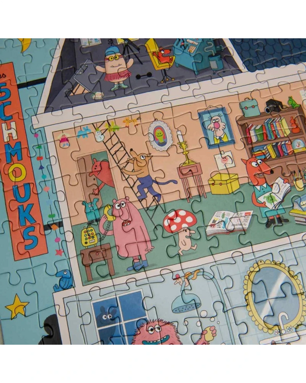 Moulin Roty - Bei den Schmouks Puzzle (500 Teile)