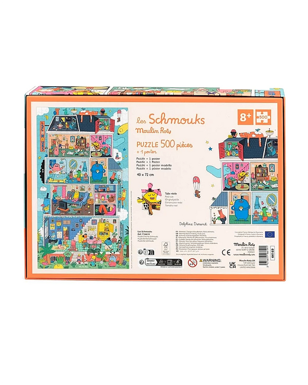 Moulin Roty - Bei den Schmouks Puzzle (500 Teile)