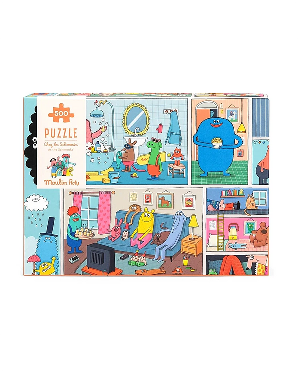 Moulin Roty - Bei den Schmouks Puzzle (500 Teile)