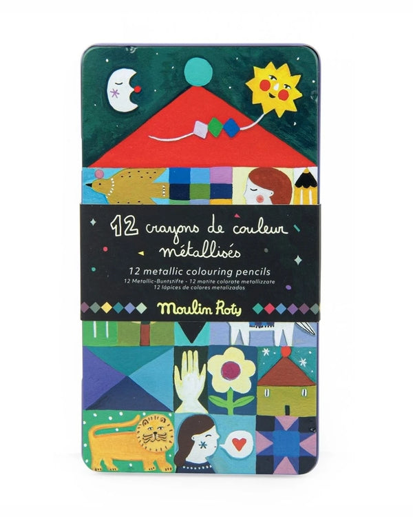 Moulin Roty - Comètes Filantes 12 Metallic Buntstifte