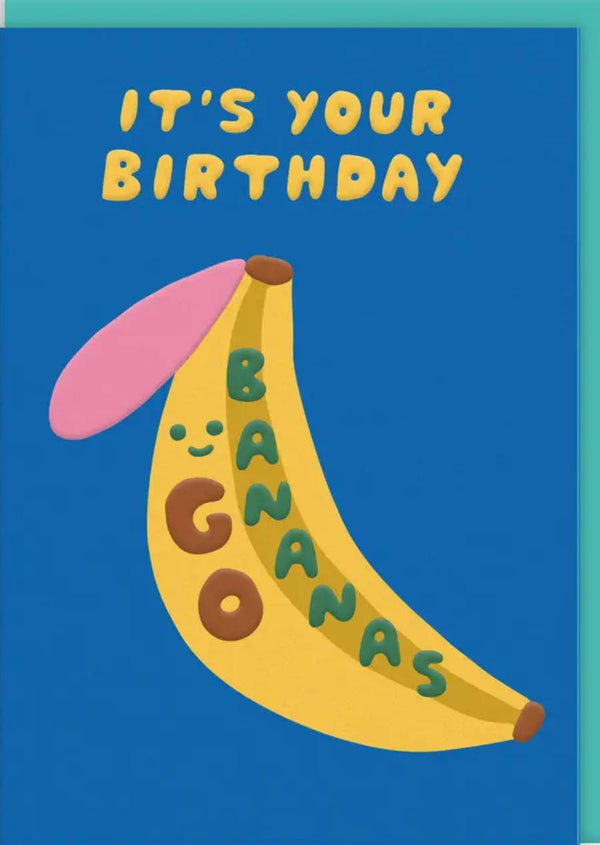 Go Bananas Birthday Klappkarte