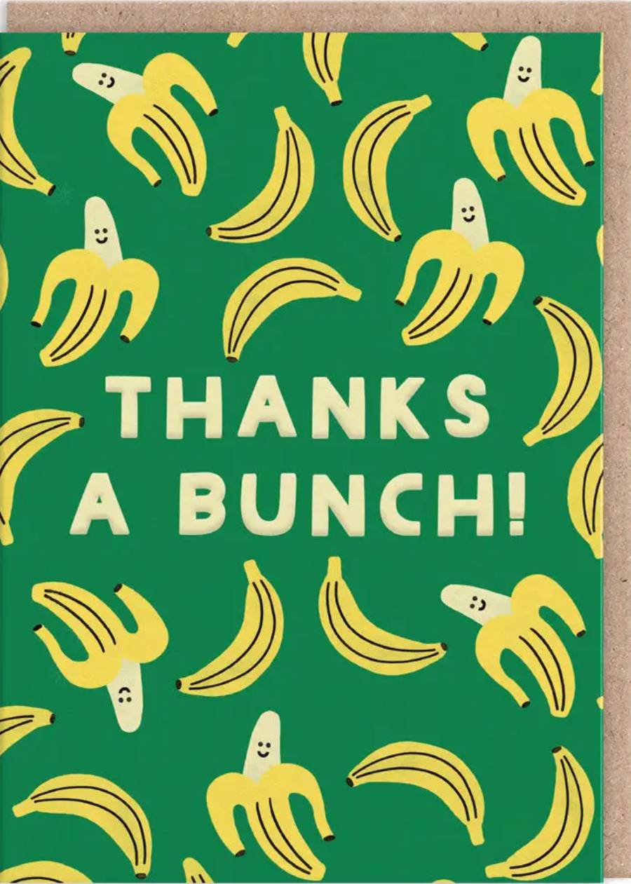 Thanks A Bunch Banana Klappkarte