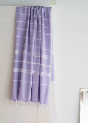 Hamamtuch Lilac White